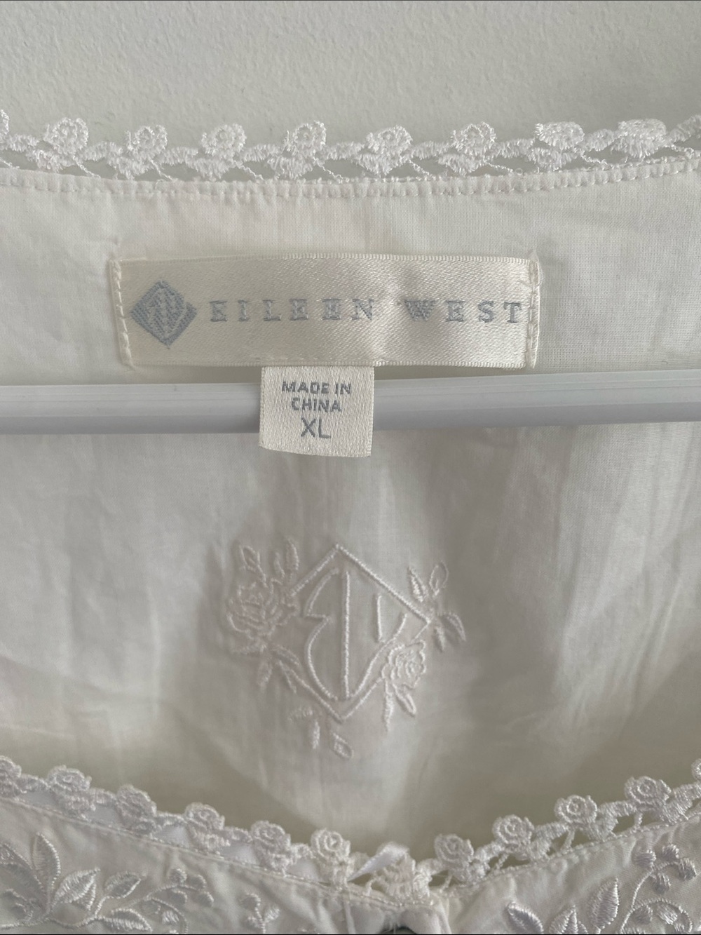 Eileen West Cotton Embroidered Romantic L/S Ballet Button Thro Nightgown Size XL - Picture 4 of 10